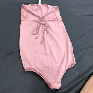 pink bodysuit